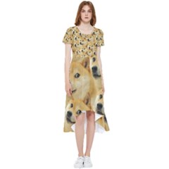 Doge, Memes, Pattern High Low Boho Dress by nateshop