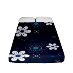 Flowers Pattern , Pattern, Flowers, Texture Fitted Sheet (Full/ Double Size)