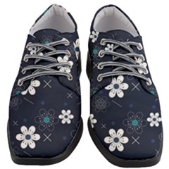 Flowers Pattern , Pattern, Flowers, Texture Women Heeled Oxford Shoes by nateshop