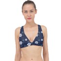 Flowers Pattern , Pattern, Flowers, Texture Classic Banded Bikini Top View1