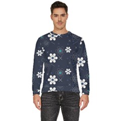 Flowers Pattern , Pattern, Flowers, Texture Men s Fleece Sweatshirt by nateshop