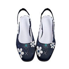 Flowers Pattern , Pattern, Flowers, Texture Women s Classic Slingback Heels by nateshop