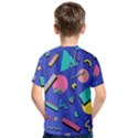 Geometric Shapes Material Design, Lollipop, Lines Kids  Cotton T-Shirt View2