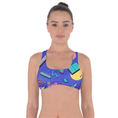 Geometric Shapes Material Design, Lollipop, Lines Got No Strings Sports Bra by nateshop