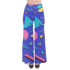 Geometric Shapes Material Design, Lollipop, Lines So Vintage Palazzo Pants by nateshop