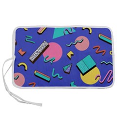 Geometric Shapes Material Design, Lollipop, Lines Pen Storage Case (l) by nateshop