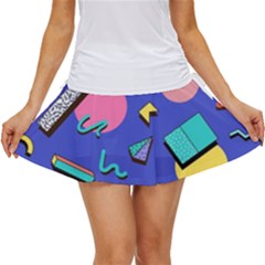 Geometric Shapes Material Design, Lollipop, Lines Women s Skort by nateshop