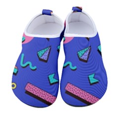 Geometric Shapes Material Design, Lollipop, Lines Women s Sock-style Water Shoes by nateshop