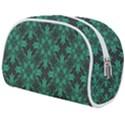 Green Damask Pattern Vintage Floral Pattern, Green Vintage Make Up Case (Medium) View2