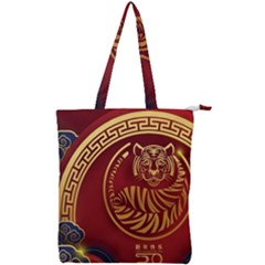 Holiday, Chinese New Year, Year Of The Tiger Double Zip Up Tote Bag by nateshop