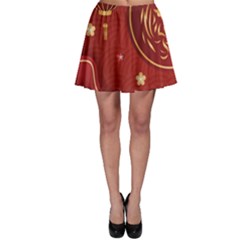 Holiday, Chinese New Year, Skater Skirt by nateshop