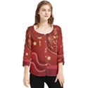 Holiday, Chinese New Year, Chiffon Quarter Sleeve Blouse View1