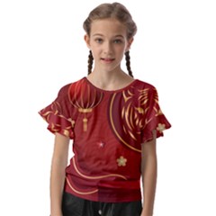 Holiday, Chinese New Year, Kids  Cut Out Flutter Sleeves by nateshop