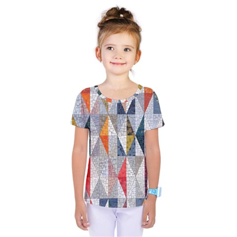 Mosaic, Colorful, Rhombuses, Pattern, Geometry Kids  One Piece T-shirt by nateshop