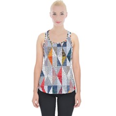 Mosaic, Colorful, Rhombuses, Pattern, Geometry Piece Up Tank Top by nateshop