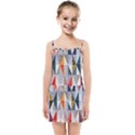 Mosaic, Colorful, Rhombuses, Pattern, Geometry Kids  Summer Sun Dress View1