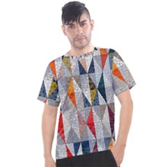 Mosaic, Colorful, Rhombuses, Pattern, Geometry Men s Sport Top by nateshop