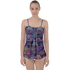 Texture, Pattern, Abstract Babydoll Tankini Top by nateshop