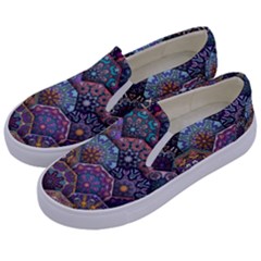 Texture, Pattern, Abstract Kids  Canvas Slip Ons by nateshop