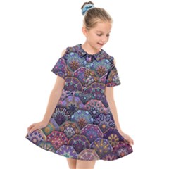 Texture, Pattern, Abstract Kids  Short Sleeve Shirt Dress