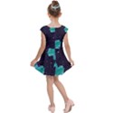 Leaves Flowers Border Frame Floral Kids  Cap Sleeve Dress View2