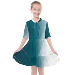 Background Flower Minimalist Kids  All Frills Chiffon Dress by Grandong