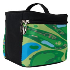 Golf Course Par Golf Course Green Make Up Travel Bag (small) by Grandong