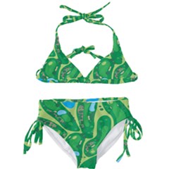 Golf Course Par Golf Course Green Kids  Classic Bikini Set by Grandong