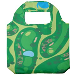 Golf Course Par Golf Course Green Foldable Grocery Recycle Bag