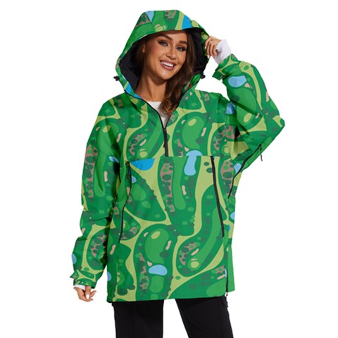 Golf Course Par Golf Course Green Women s Ski And Snowboard Jacket