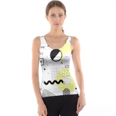 Graphic Design Geometric Background Women s Basic Tank Top by Grandong