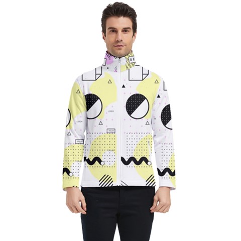 Graphic Design Geometric Background Men s Bomber Jacket by Grandong