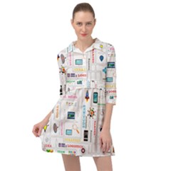 Startup Business Organization Mini Skater Shirt Dress by Grandong