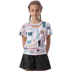 Startup Business Organization Kids  Front Cut T-shirt by Grandong