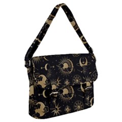 Asian Set With Clouds Moon Sun Stars Vector Collection Oriental Chinese Japanese Korean Style Buckle Messenger Bag by Grandong