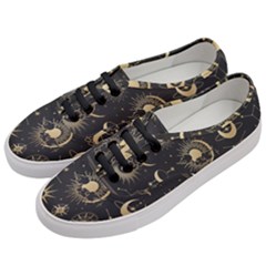 Asian Set With Clouds Moon Sun Stars Vector Collection Oriental Chinese Japanese Korean Style Women s Classic Low Top Sneakers by Grandong