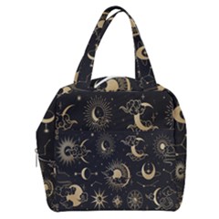 Asian Set With Clouds Moon Sun Stars Vector Collection Oriental Chinese Japanese Korean Style Boxy Hand Bag by Grandong