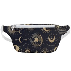 Asian Set With Clouds Moon Sun Stars Vector Collection Oriental Chinese Japanese Korean Style Waist Bag  by Grandong