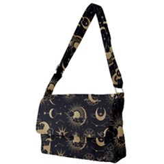 Asian Set With Clouds Moon Sun Stars Vector Collection Oriental Chinese Japanese Korean Style Full Print Messenger Bag (l) by Grandong