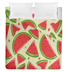 Cute Watermelon Seamless Pattern Duvet Cover Double Side (Queen Size)