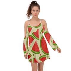 Cute Watermelon Seamless Pattern Boho Dress