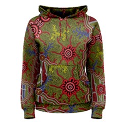 Authentic Aboriginal Art - Connections Women s Pullover Hoodie by hogartharts