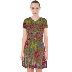 Authentic Aboriginal Art - Connections Adorable In Chiffon Dress by hogartharts