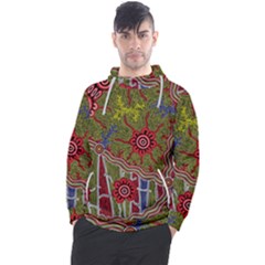 Authentic Aboriginal Art - Connections Men s Pullover Hoodie