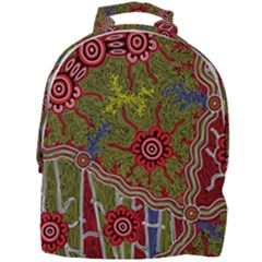 Authentic Aboriginal Art - Connections Mini Full Print Backpack by hogartharts