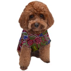 Authentic Aboriginal Art - Connections Dog T-shirt by hogartharts