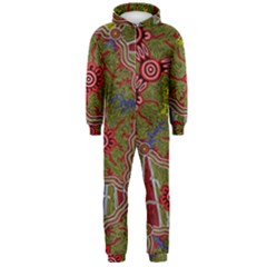 Authentic Aboriginal Art - Connections Hooded Jumpsuit (men)