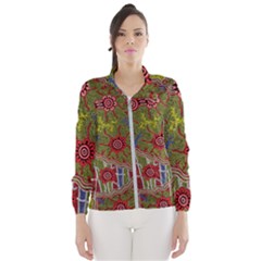 Authentic Aboriginal Art - Connections Women s Windbreaker