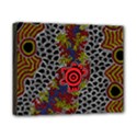 Authentic Aboriginal Art - Gathering Canvas 10  x 8  (Stretched) View1