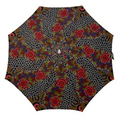 Authentic Aboriginal Art - Gathering Straight Umbrellas by hogartharts